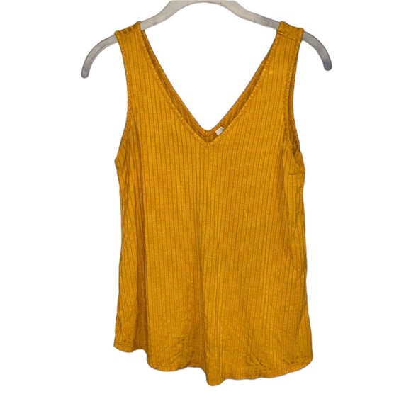 Yellow Gold Mudd Tank Top Design Shirt Women’s Size X-Small / Small Soft Casual! - Picture 1 of 3